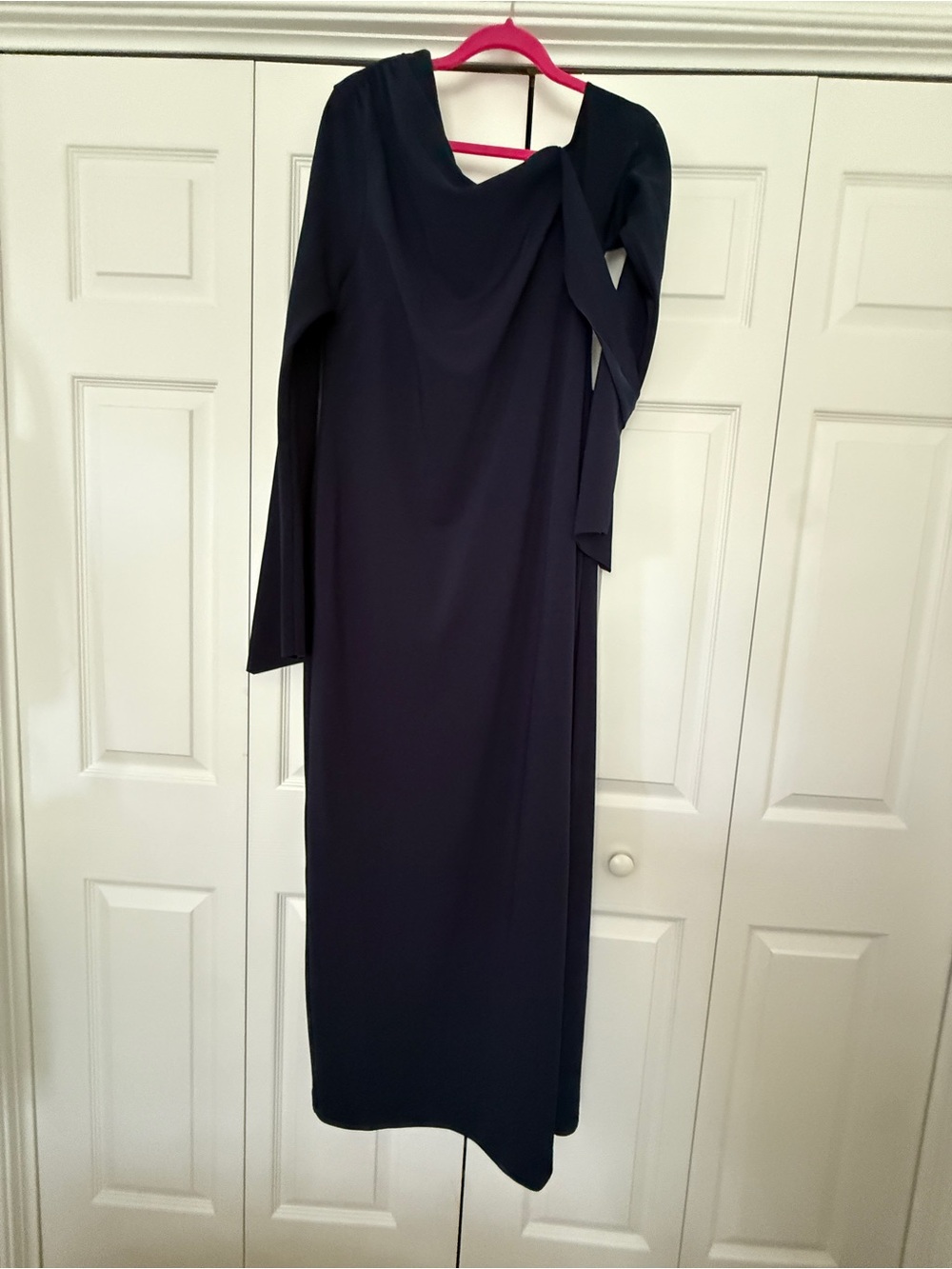 Meshki Navy Long Sleeve Maxi Dress